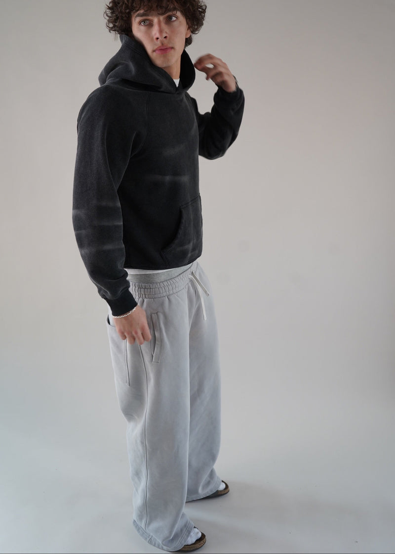 "rune" hoodie charcoal