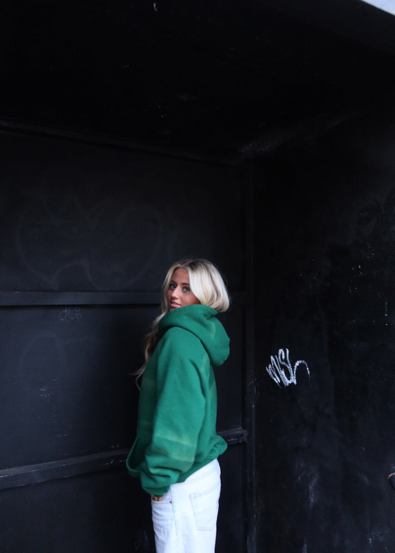 "rune" hoodie moss green