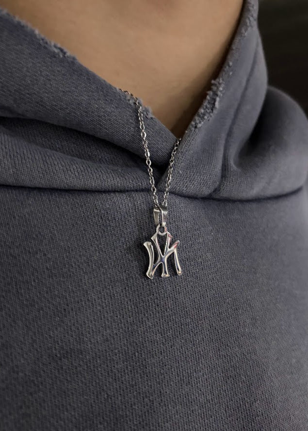 Silver "FIER" NY Chain
