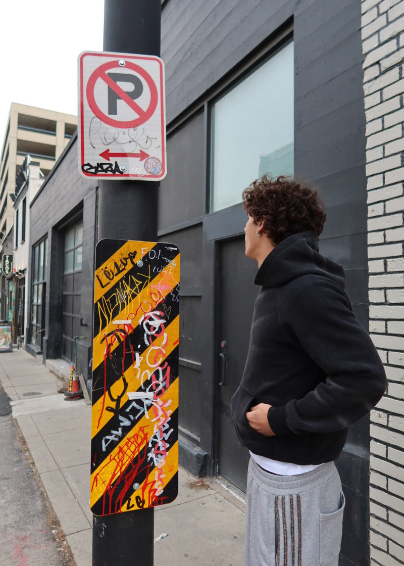 "rune" hoodie charcoal