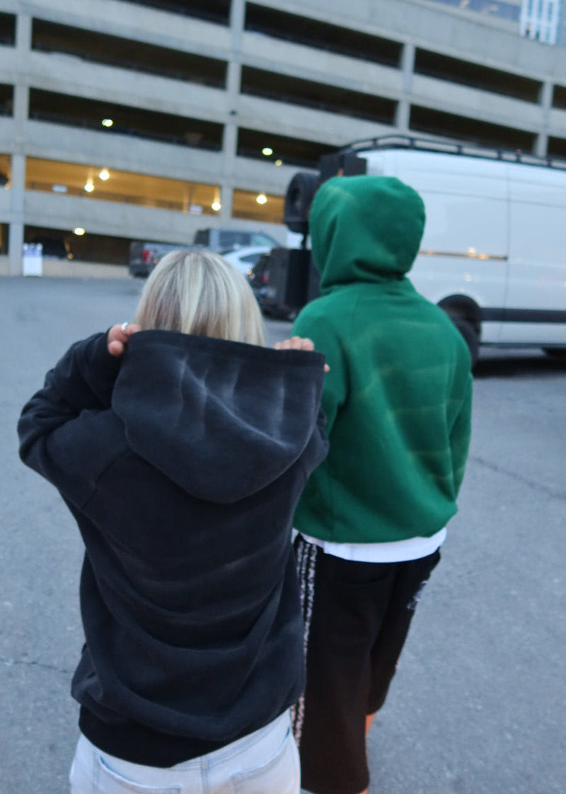 "rune" hoodie charcoal